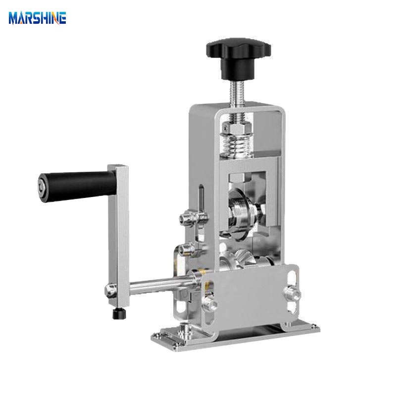 Tragbare Abisoliermaschine mit handgekurbeltem Stahlrahmen