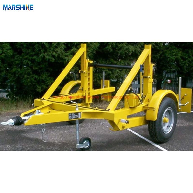 Hydraulic Cable Drum Trailer With Double Reel