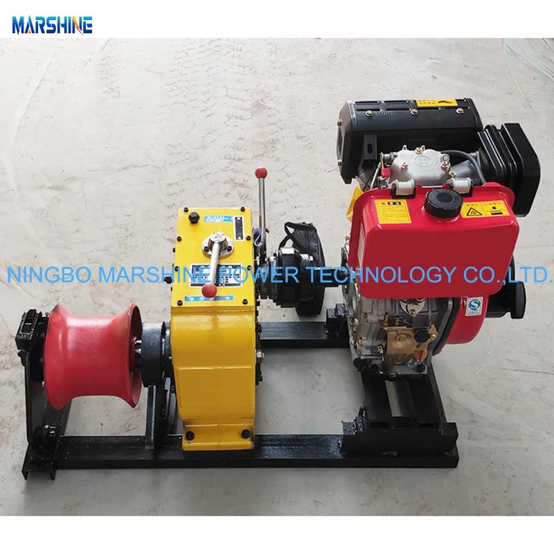 Diesel Powered Cable Pulling Winch Machine 10t