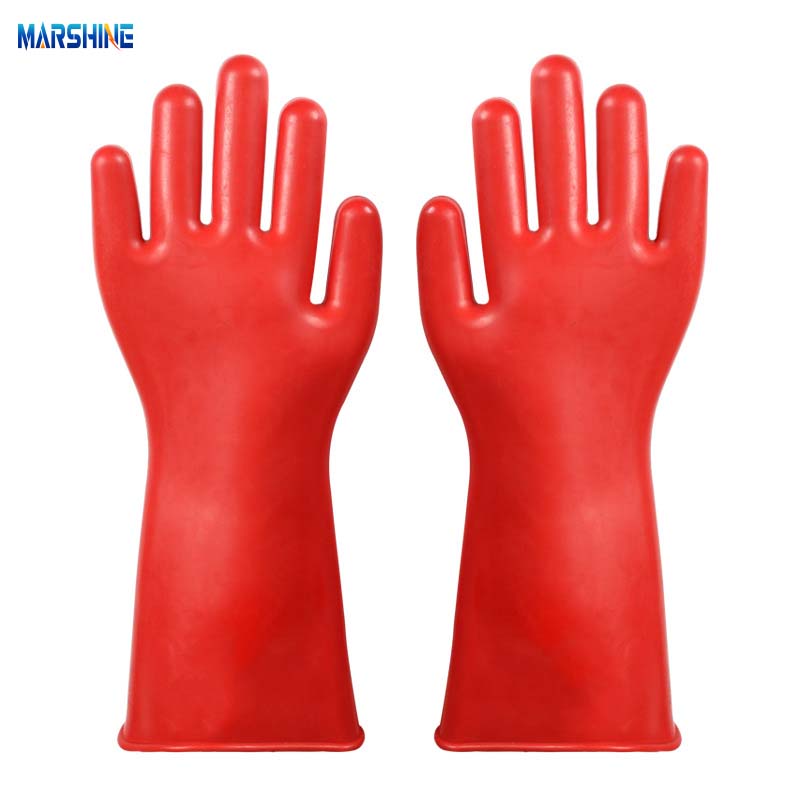 Isolierende Schutzkautschuk -Elektrikerhandschuhe