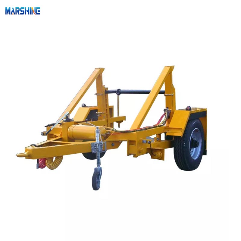 Einachsiger Kabeltrommelanhänger MAR-CD-130 mit hydraulischer Unterstützung